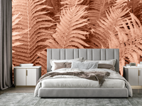 Thumbnail for Papier Peint Terracota Feuille | Le Petit Intissé