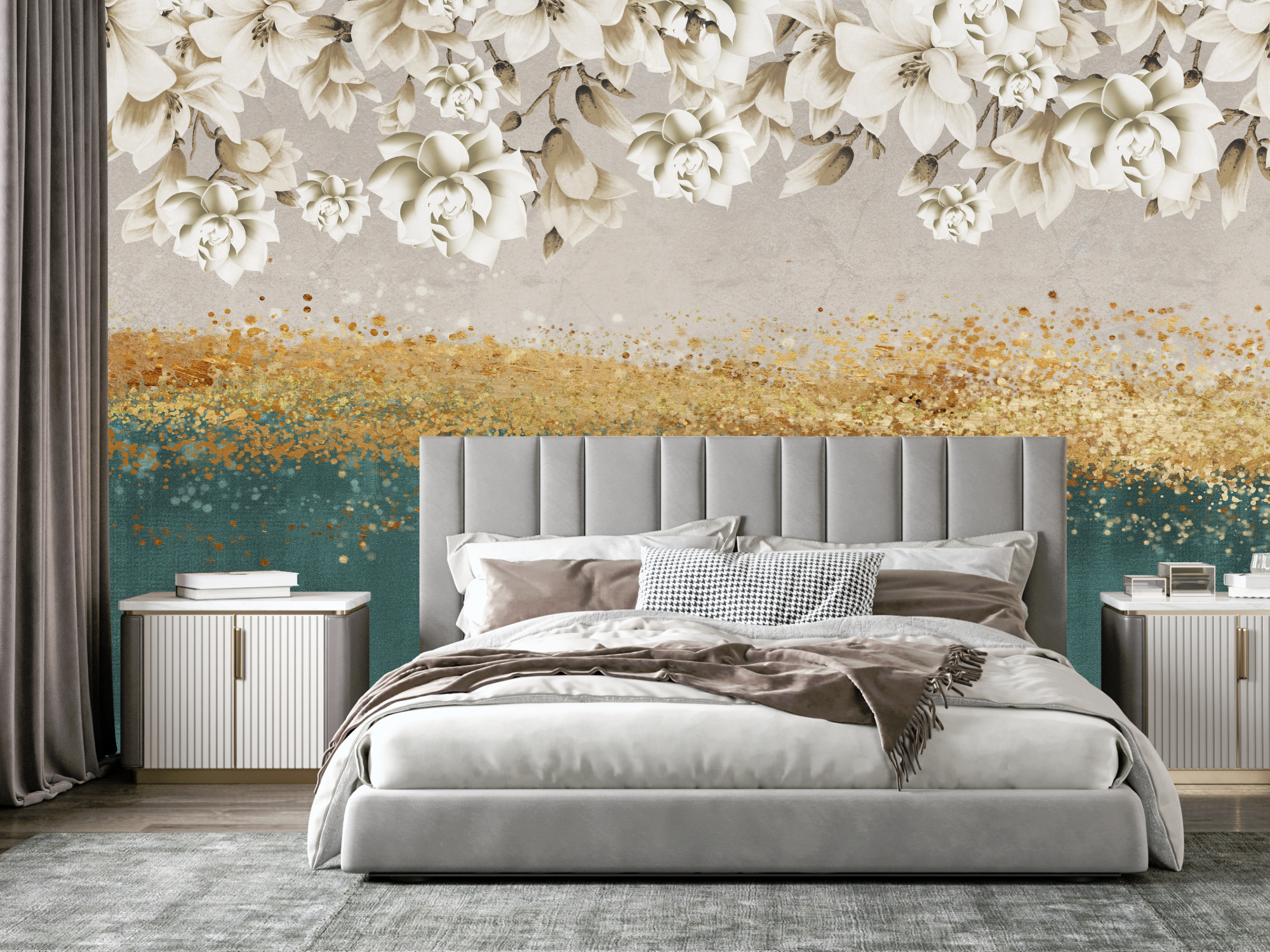 Papier Peint Tendance Fleuri | Le Petit Intissé