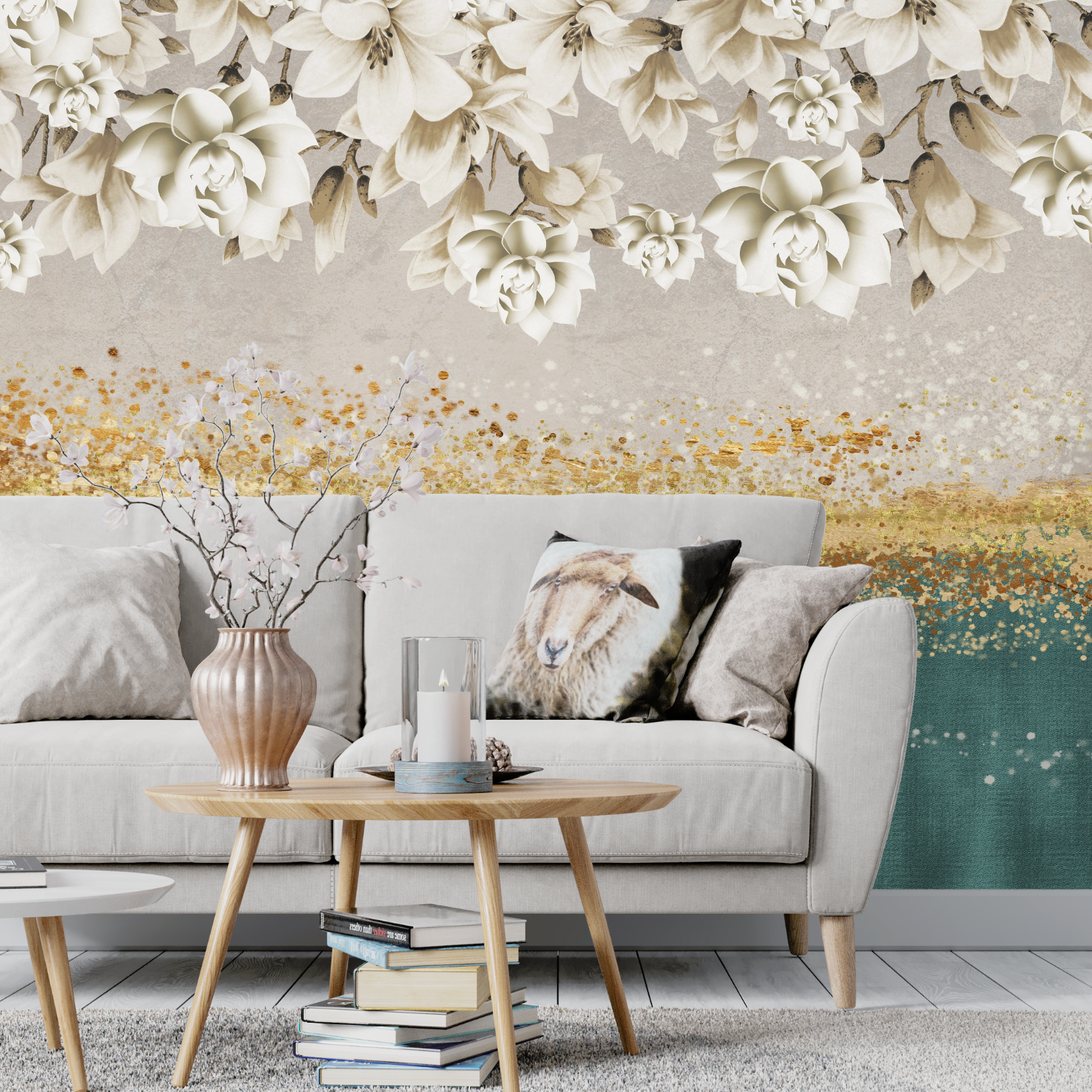 Papier Peint Tendance Fleuri | Le Petit Intissé