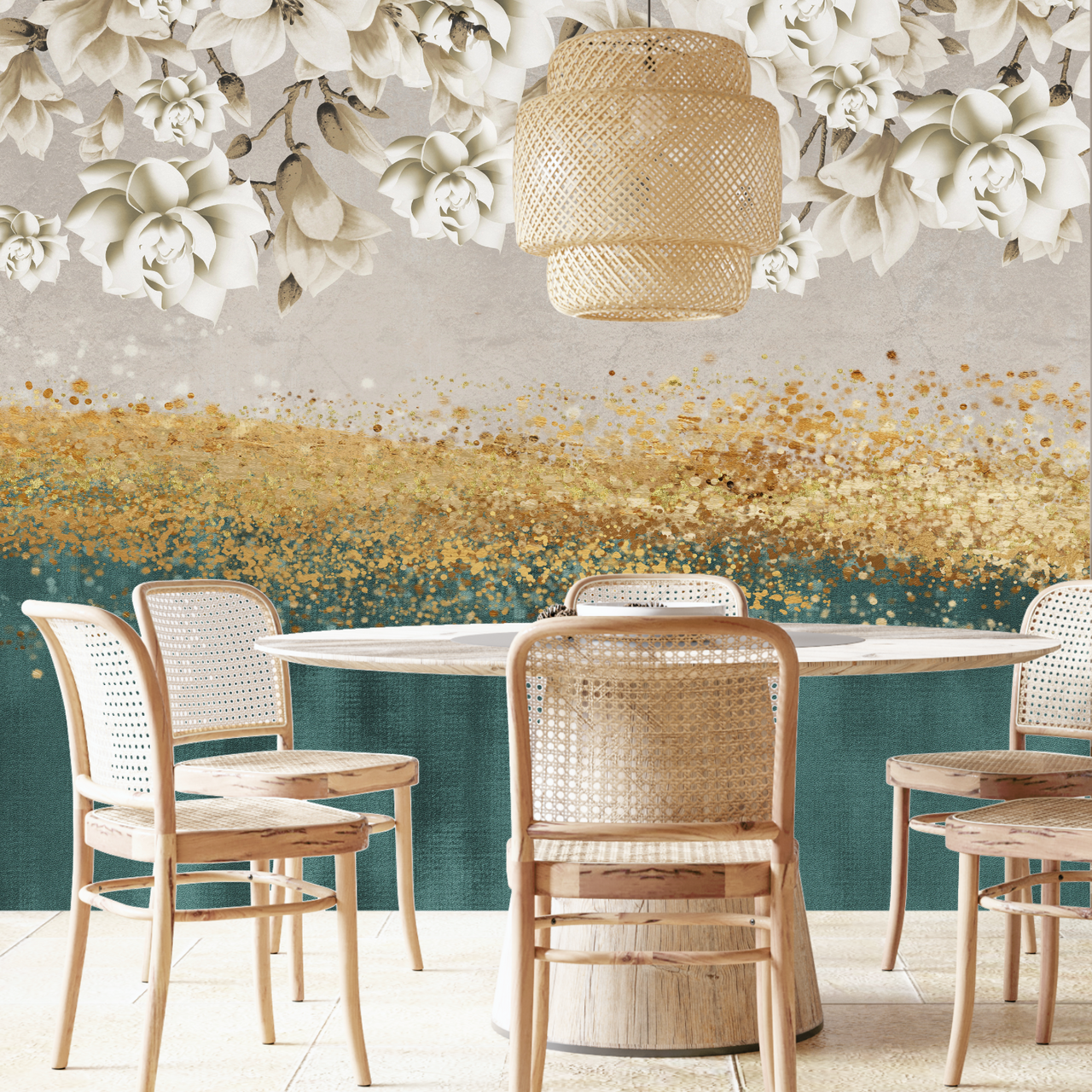 Papier Peint Tendance Fleuri | Le Petit Intissé