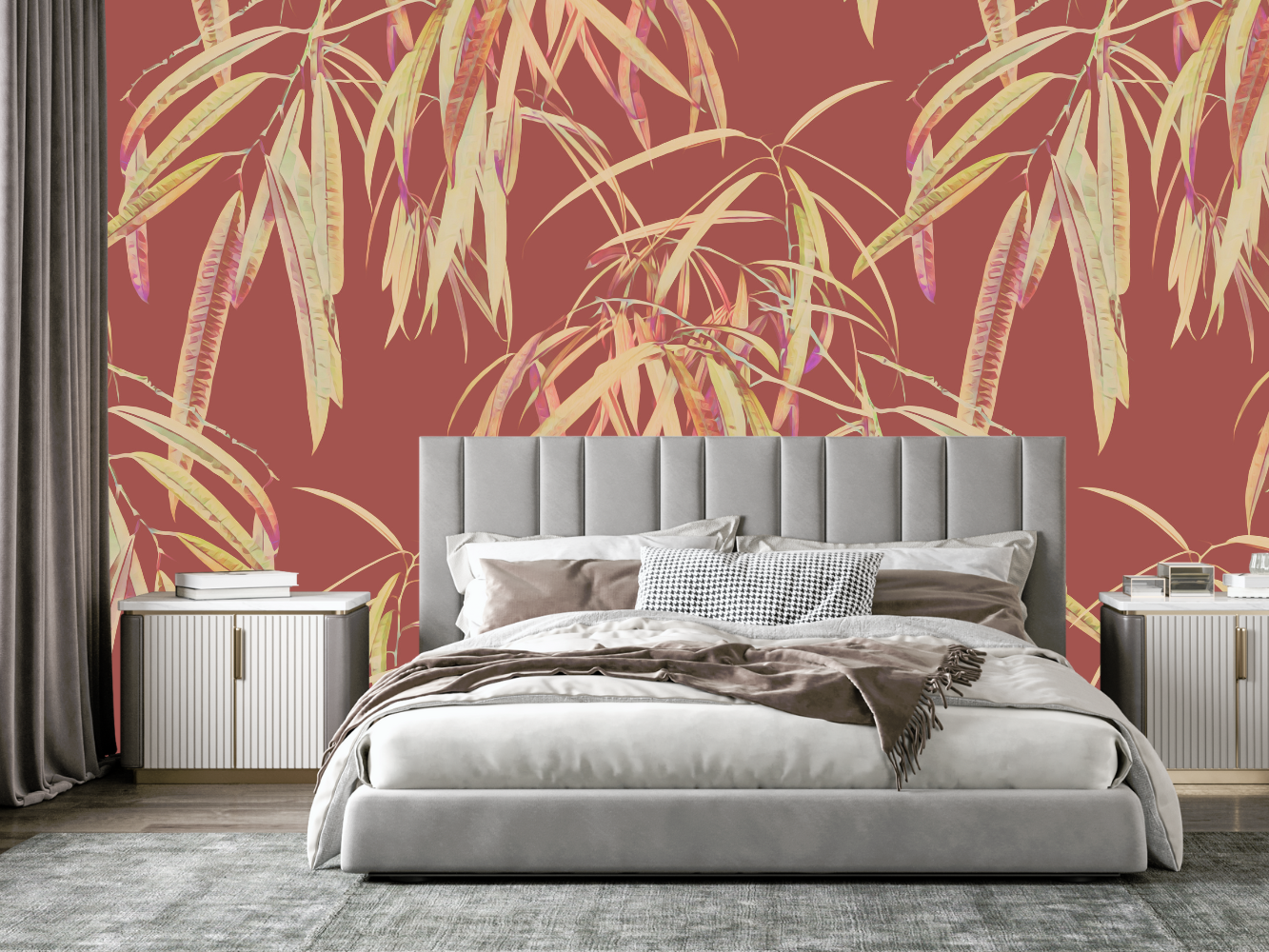 Papier Peint Chambre Adulte Terracota | Le Petit Intissé