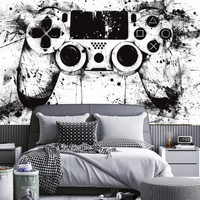 Thumbnail for Papier Peint Gamer Noir et Blanc | Le Petit Intissé