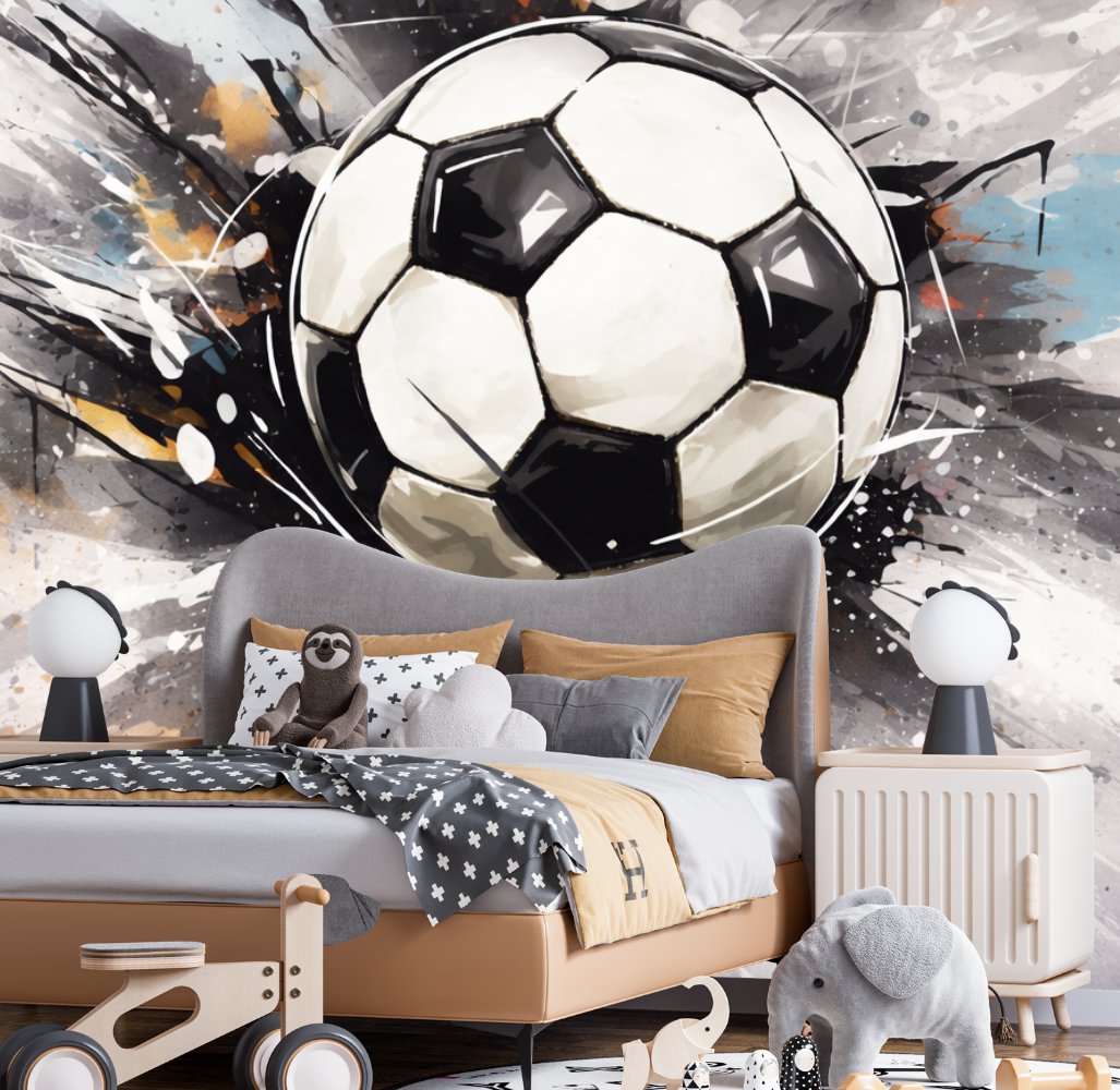 Papier Peint Foot  <br/> Street Art Graffiti