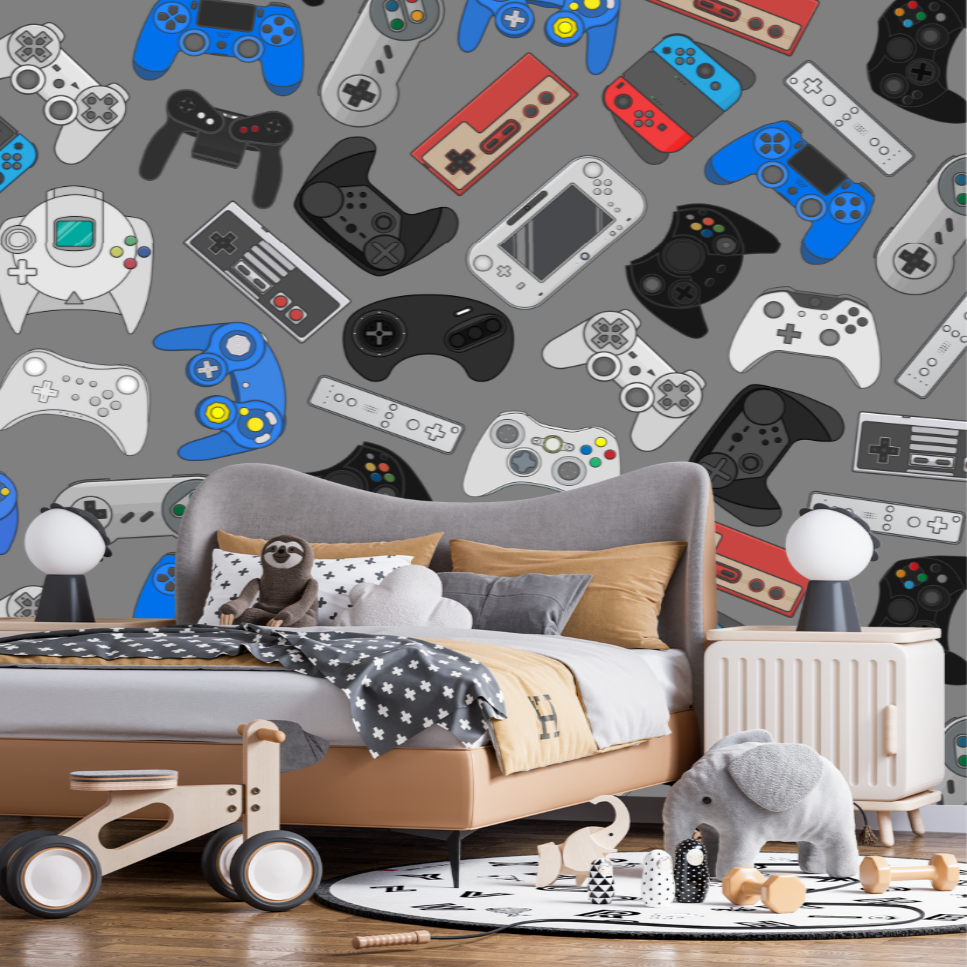 Papier Peint Chambre Gaming Garçon | Le Petit Intissé