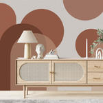 Papier Peint Tendance Terracota et Beige | Le Petit Intissé