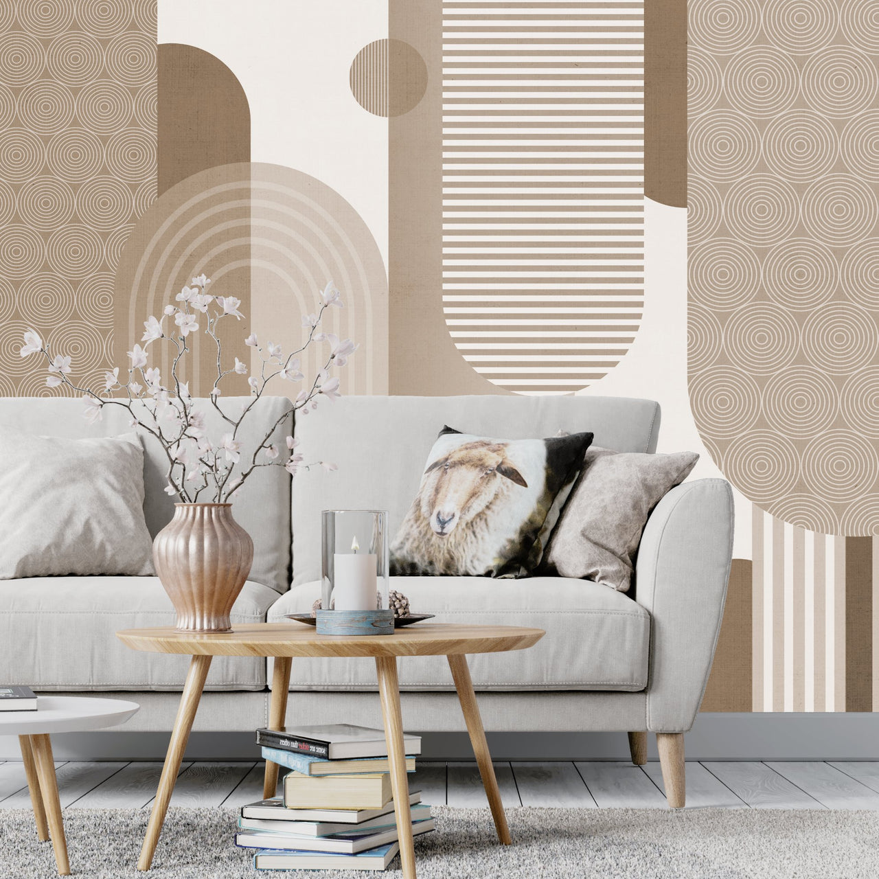 Papier Peint Tendance Beige