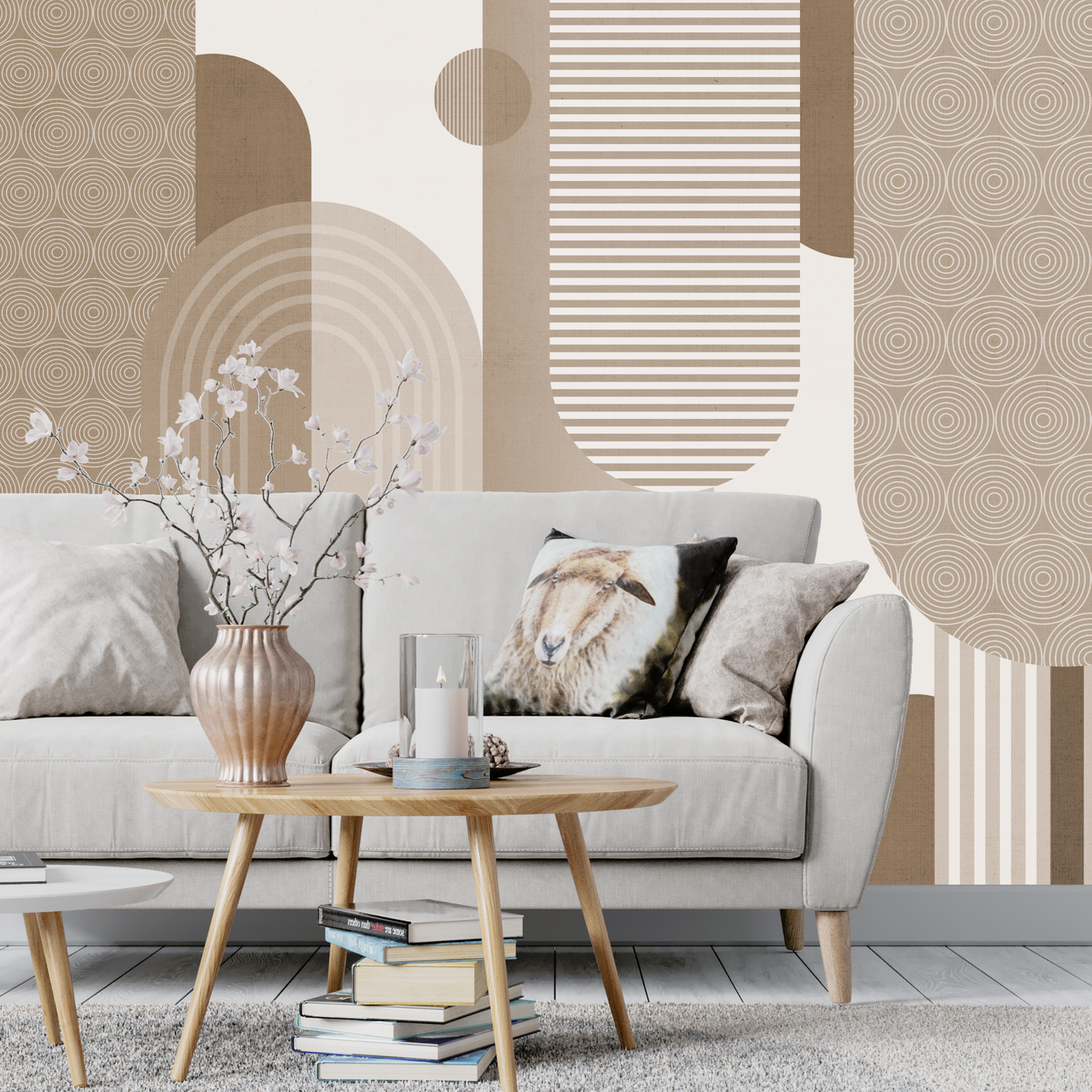 Papier Peint Tendance Beige | Le Petit Intissé