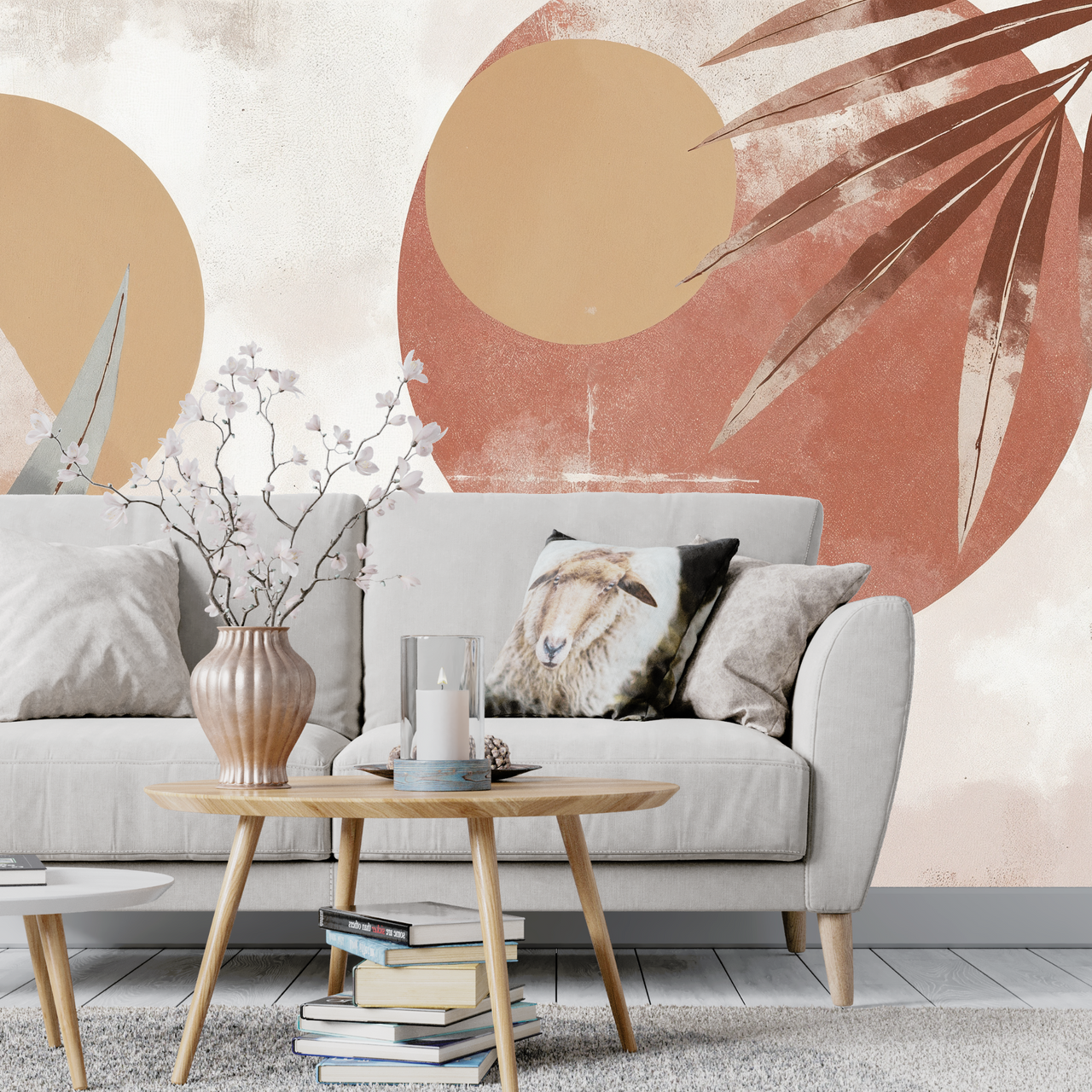 Papier Peint Feuillage Terracota | Le Petit Intissé