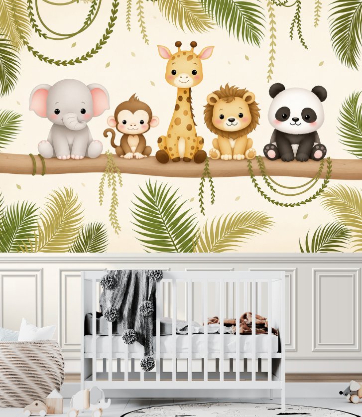 Papier Peint Animaux Suspendus | Le Petit Intissé