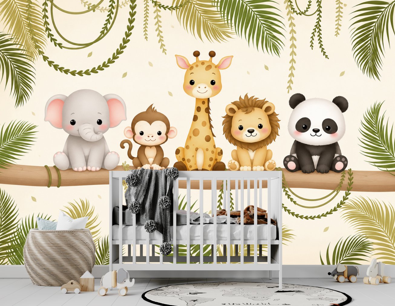 Papier Peint Animaux Suspendus | Le Petit Intissé