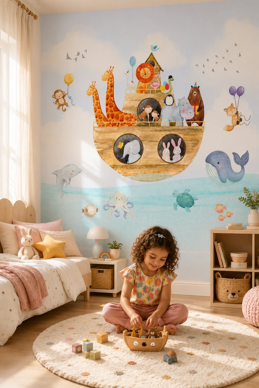 Papier Peint Marin <br/> Arche de Noé Aquatique