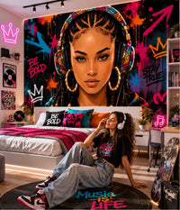 Thumbnail for Papier Peint Chambre Ado Fille Moderne | Le Petit Intissé