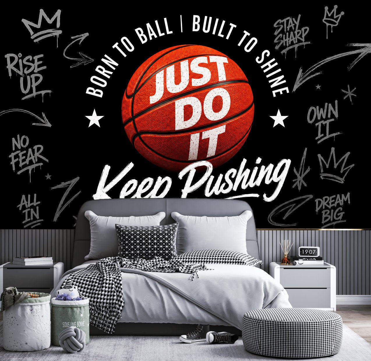 Papier Peint Déco Basketball | Le Petit Intissé