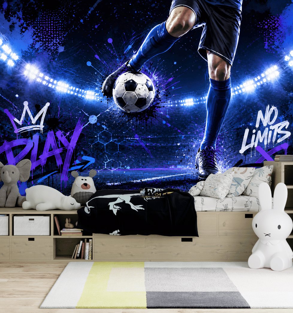 Papier Peint Football 3D | Le Petit Intissé