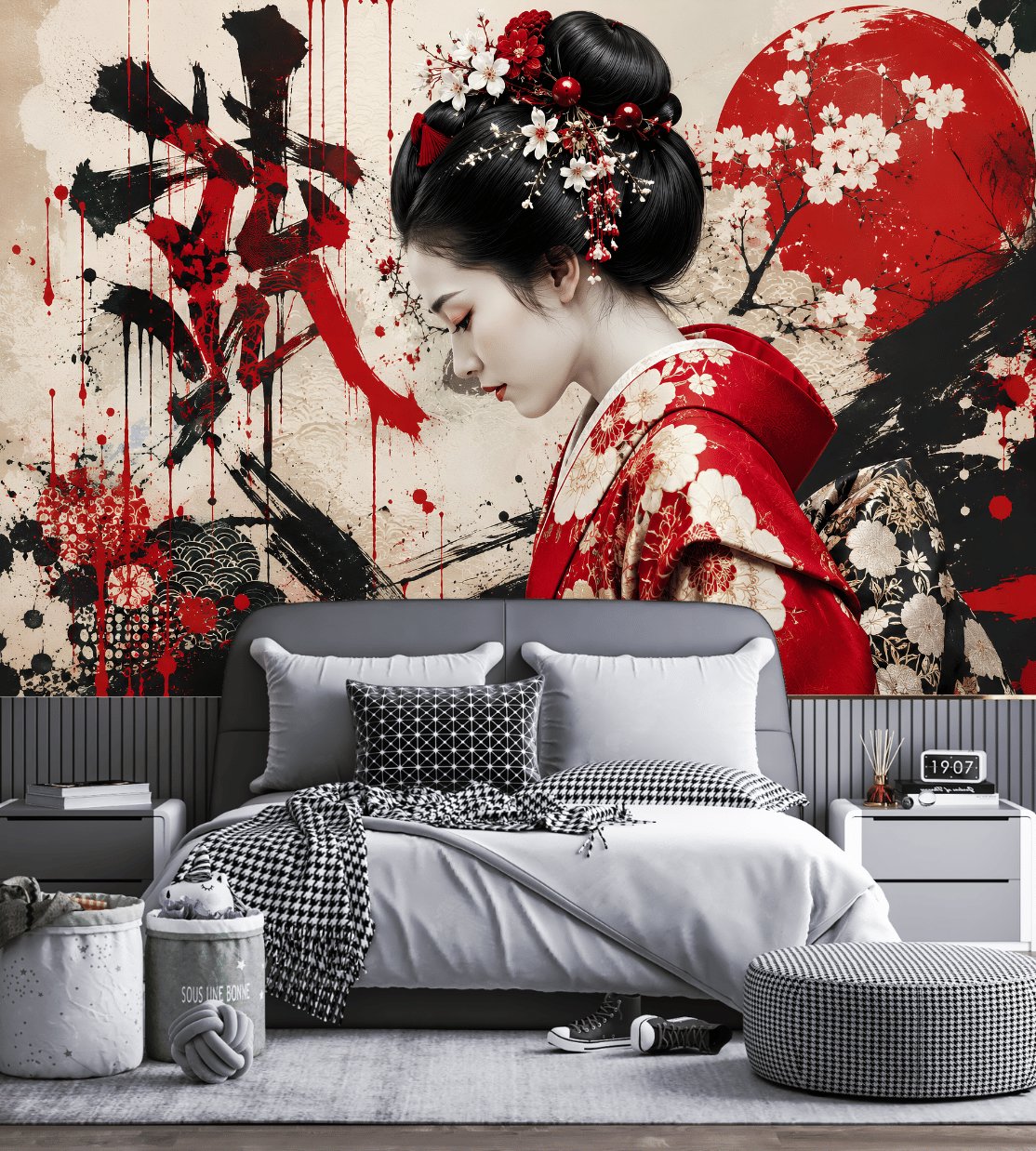Papier Peint Japonais Geisha | Le Petit Intissé
