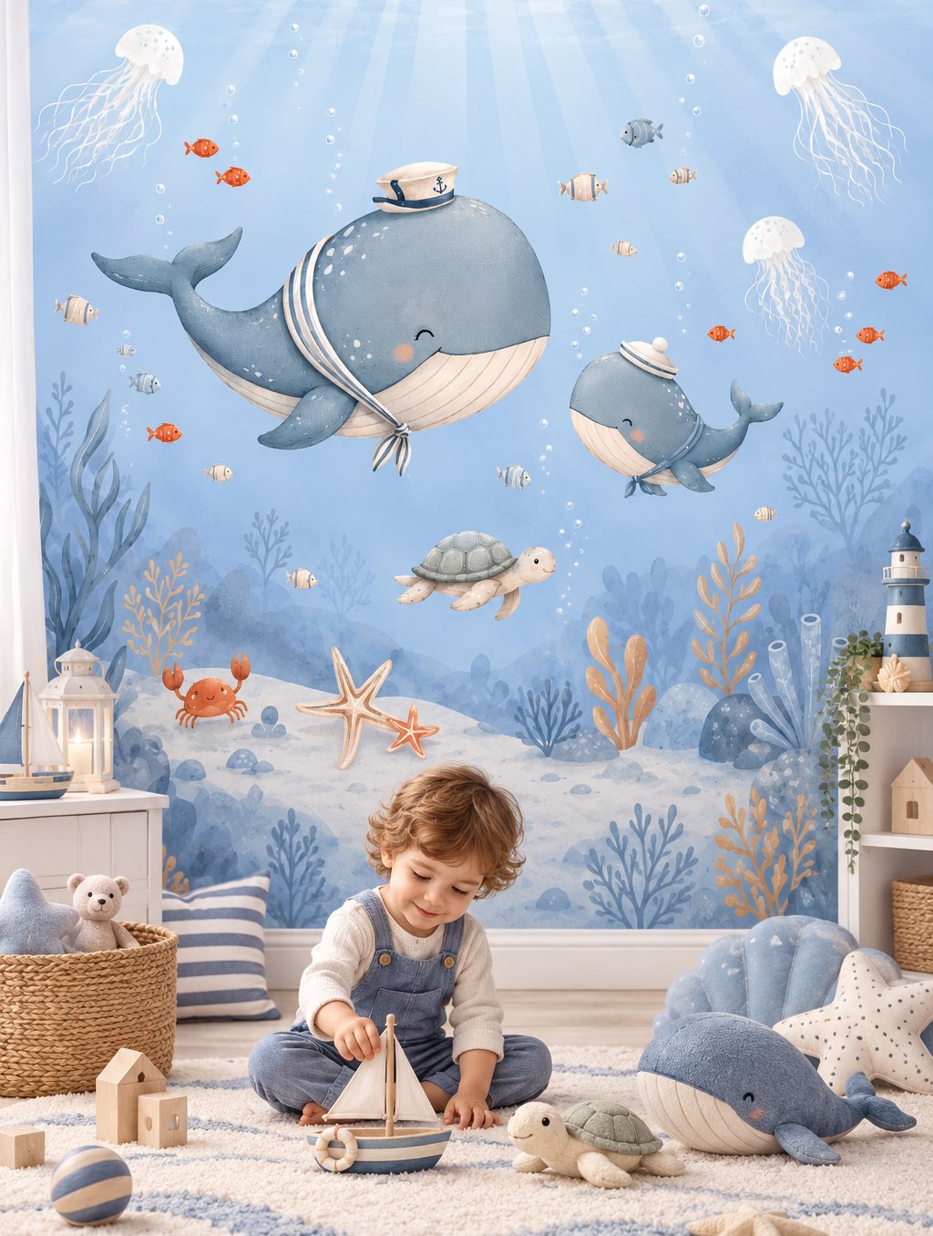 Papier Peint Mer Enfant | Le Petit Intissé