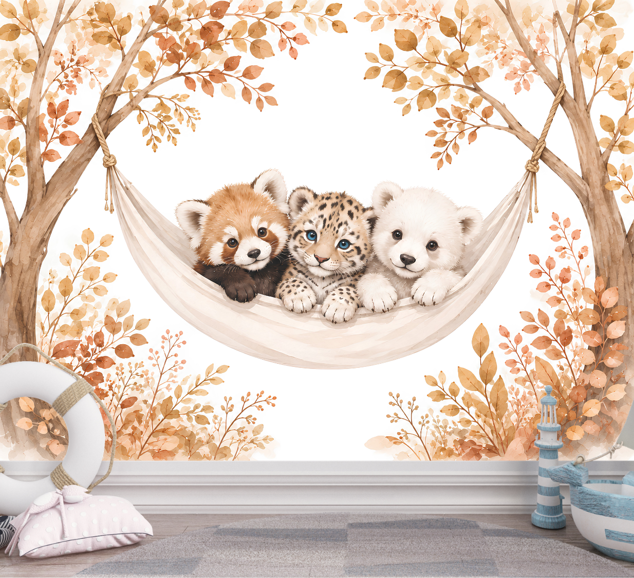 Papier Peint Panda Roux | Le Petit Intissé