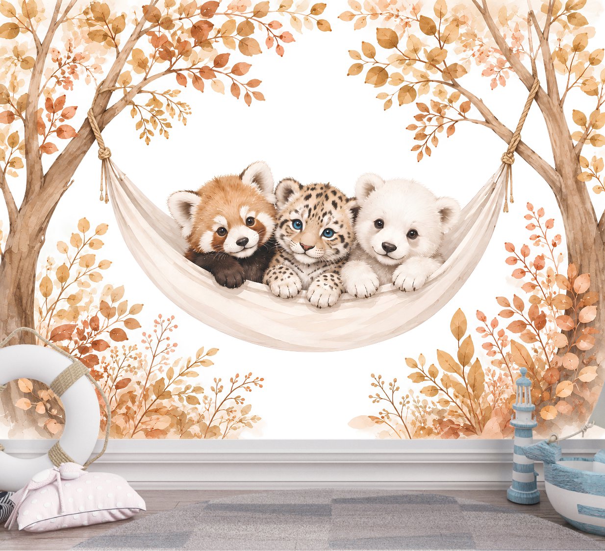 Papier Peint Panda Roux | Le Petit Intissé