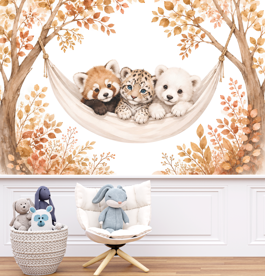 Papier Peint Panda Roux | Le Petit Intissé