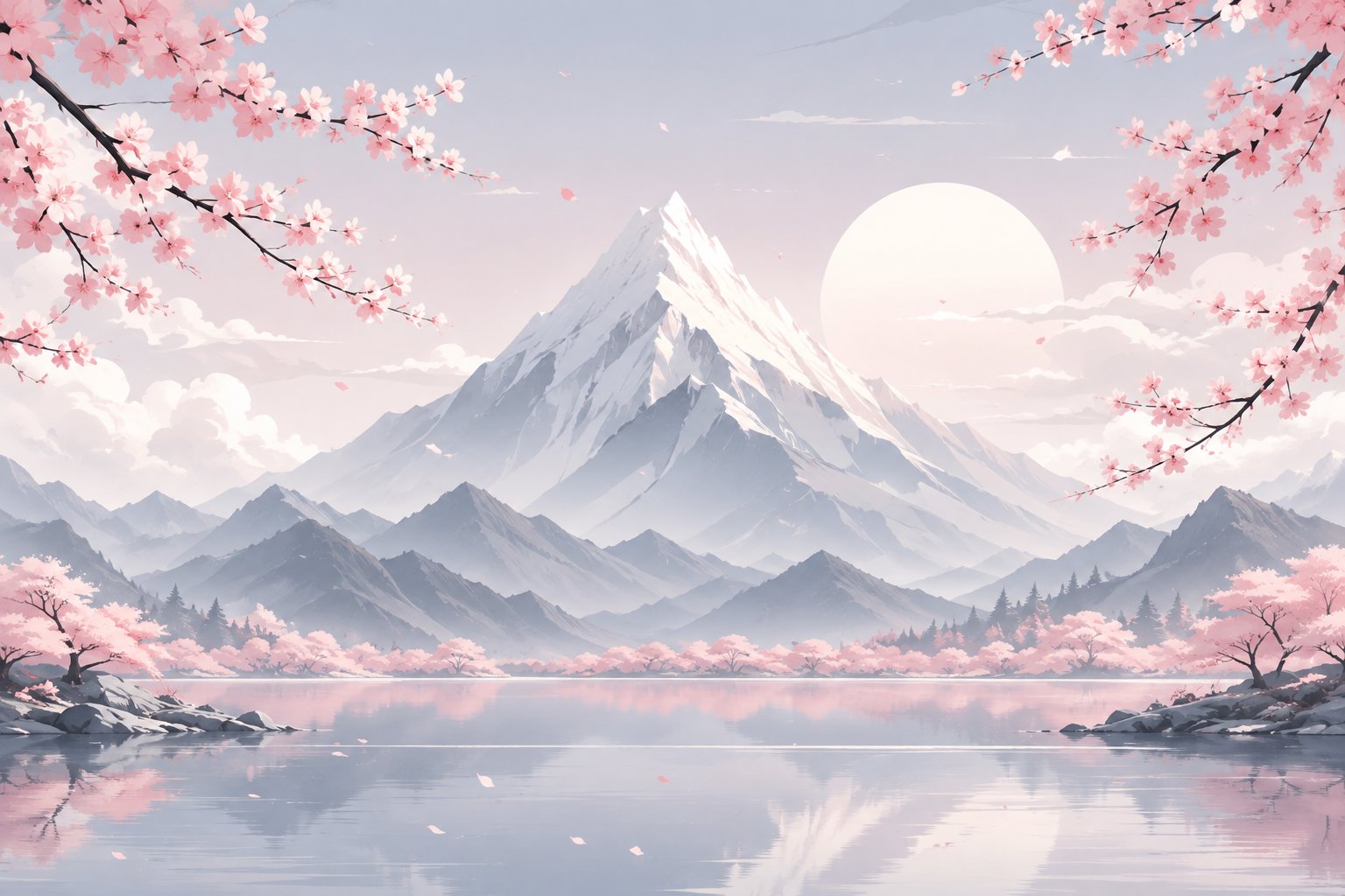 Papier Peint Panoramique Estampe Japonaise | Le Petit Intissé