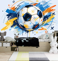 Thumbnail for Papier Peint Panoramique Football | Le Petit Intissé