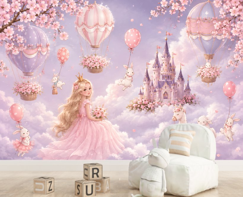 Papier Peint Princesse
Château Pink Baby