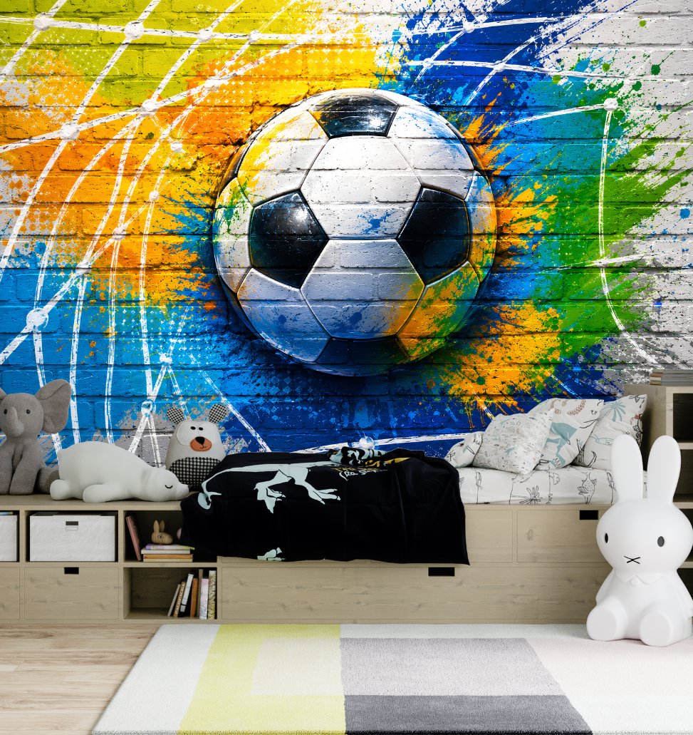 Papier Peint Street Football | Le Petit Intissé
