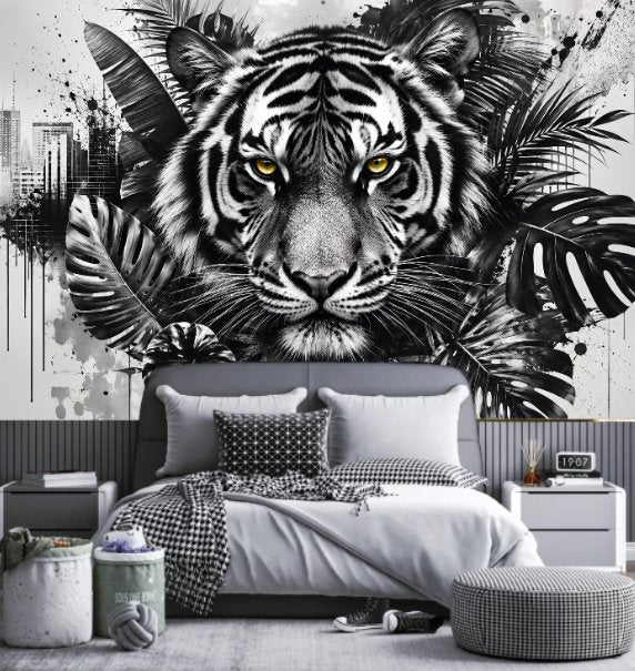 Papier Peint Tigre Jungle | Le Petit Intissé
