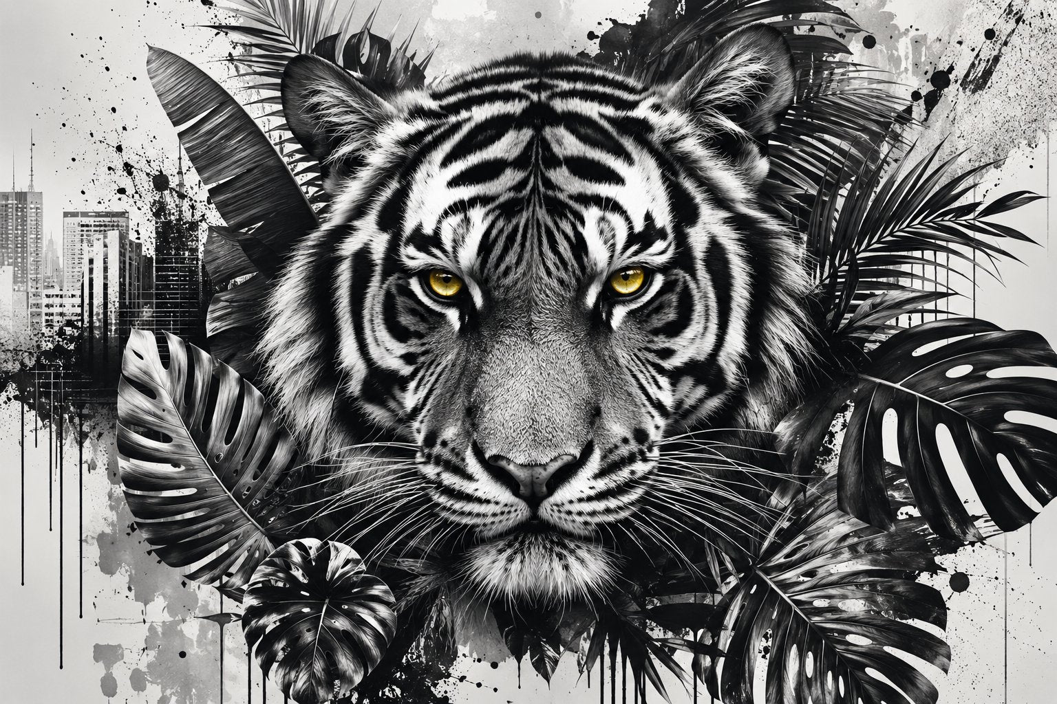 Papier Peint Tigre Jungle | Le Petit Intissé