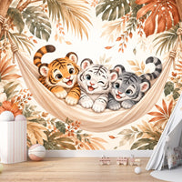 Thumbnail for Papier Peint avec des Tigres | Le Petit Intissé