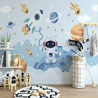 Thumbnail for Papier Peint Espace <br/> Comète et Astronaute