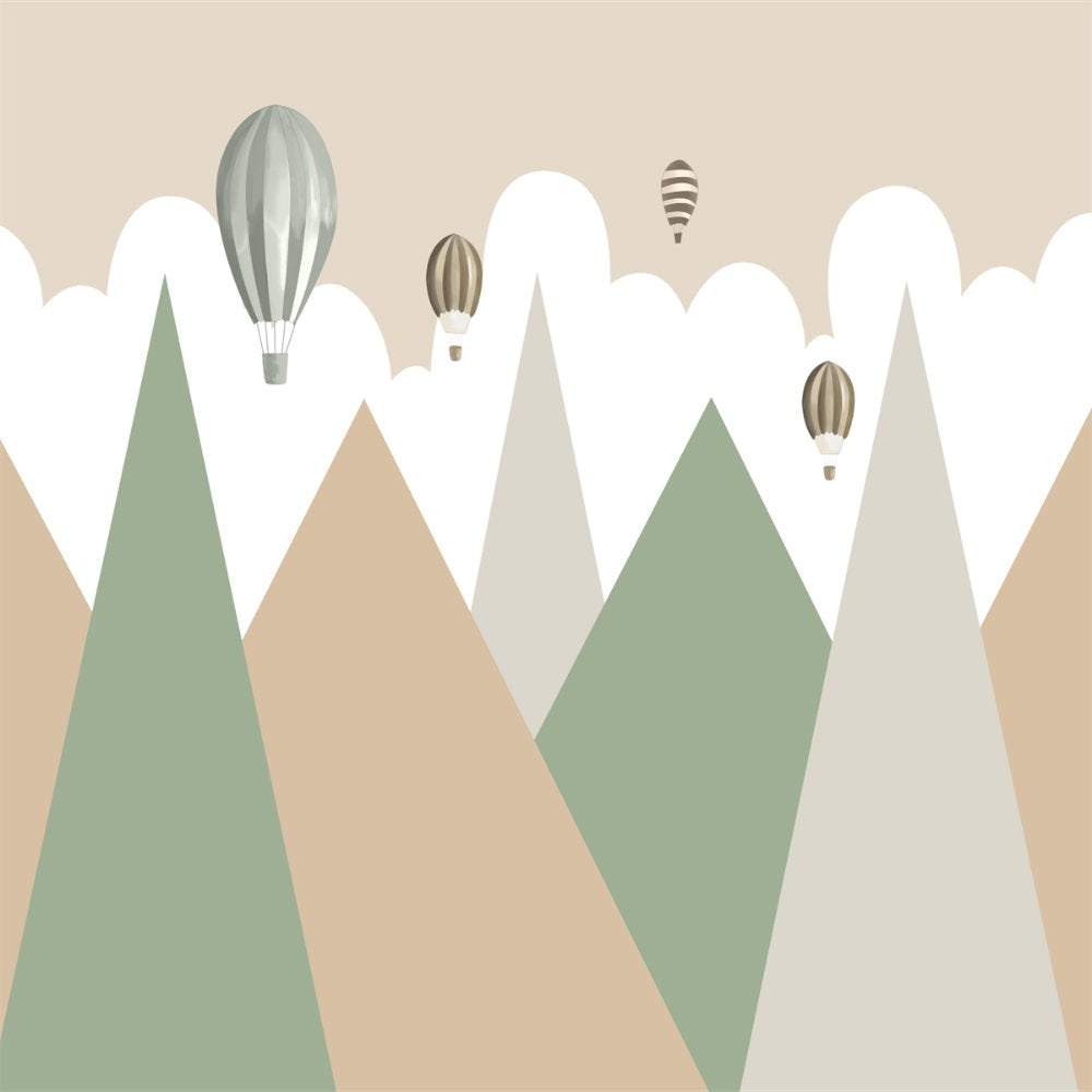 Papier Peint Garçon Classique <br/> Sommet du Monde avec Ballon