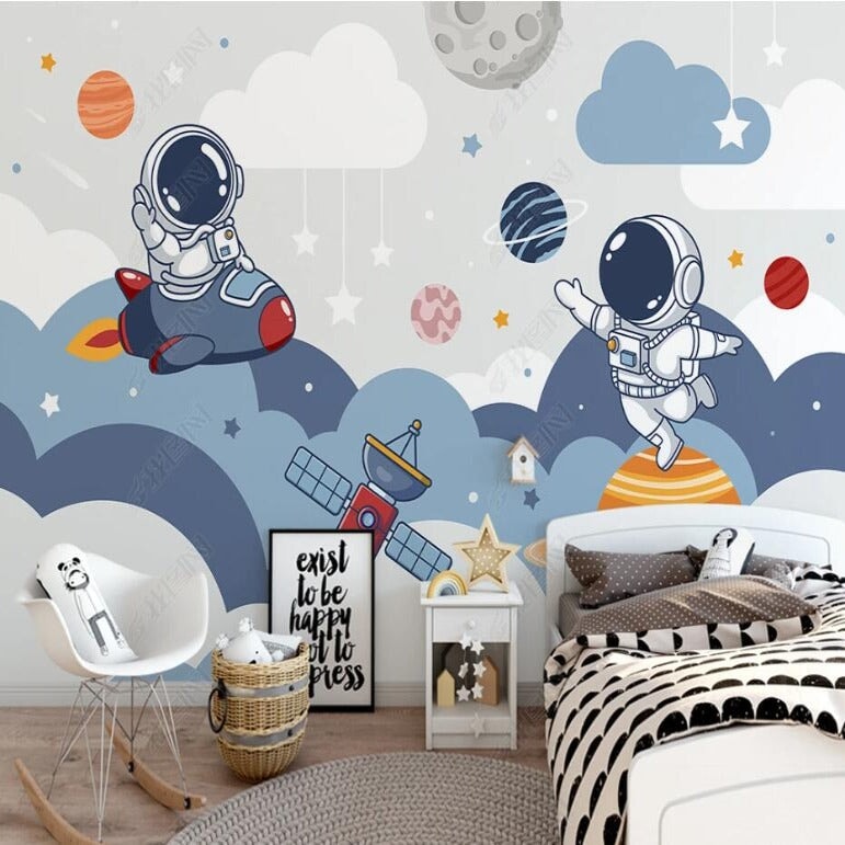 Papier Peint Chambre Enfant Astronaute | Le Petit Intissé