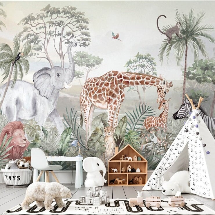 Décor Mural Nature Pour Chambre Enfant | Le Petit Intissé