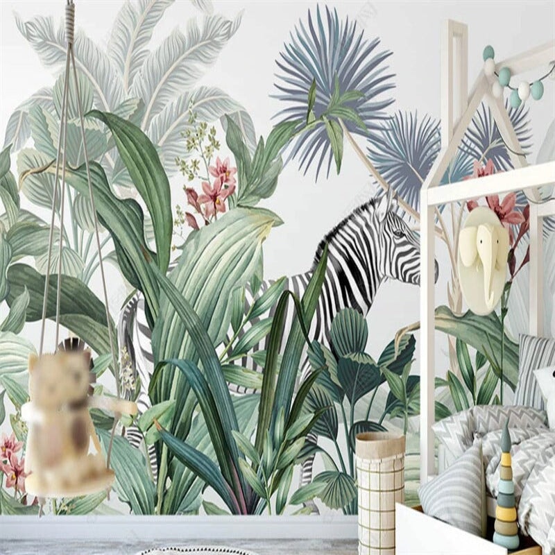 Papier Peint Zèbre Enfant | Le Petit Intissé