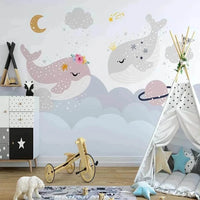 Thumbnail for Papier Peint Baleine Enfant | Le Petit Intissé