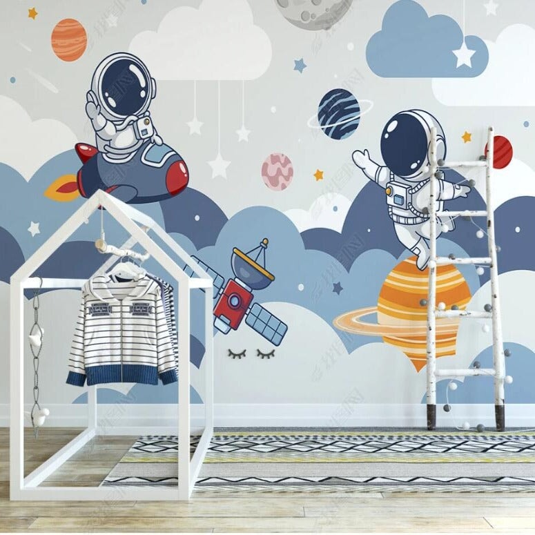 Papier Peint Chambre Enfant Astronaute | Le Petit Intissé