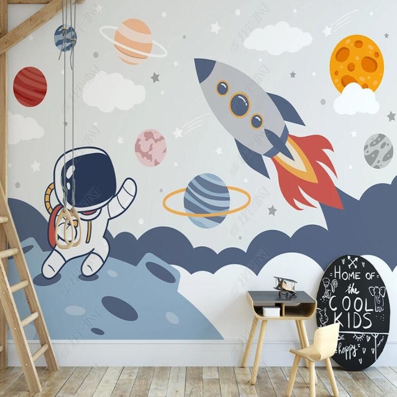 Thème Espace pour Papier Peint Chambre Spatiale | Le Petit Intissé