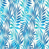 Thumbnail for Papier Peint Tropical <br/> Feuille Bleue