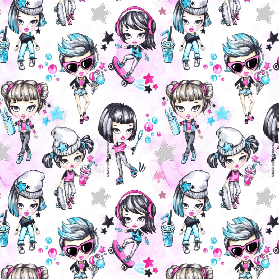 Papier Peint Fille Classique <br/> Moderne Girly