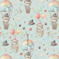 Thumbnail for Papier Peint Bébé Classique <br/> Oursons Adorables et Montgolfières
