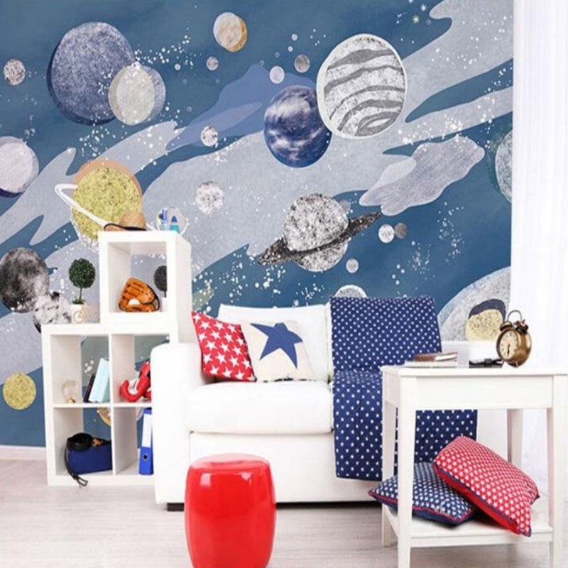 Papier Peint Espace <br/> Motif Planète