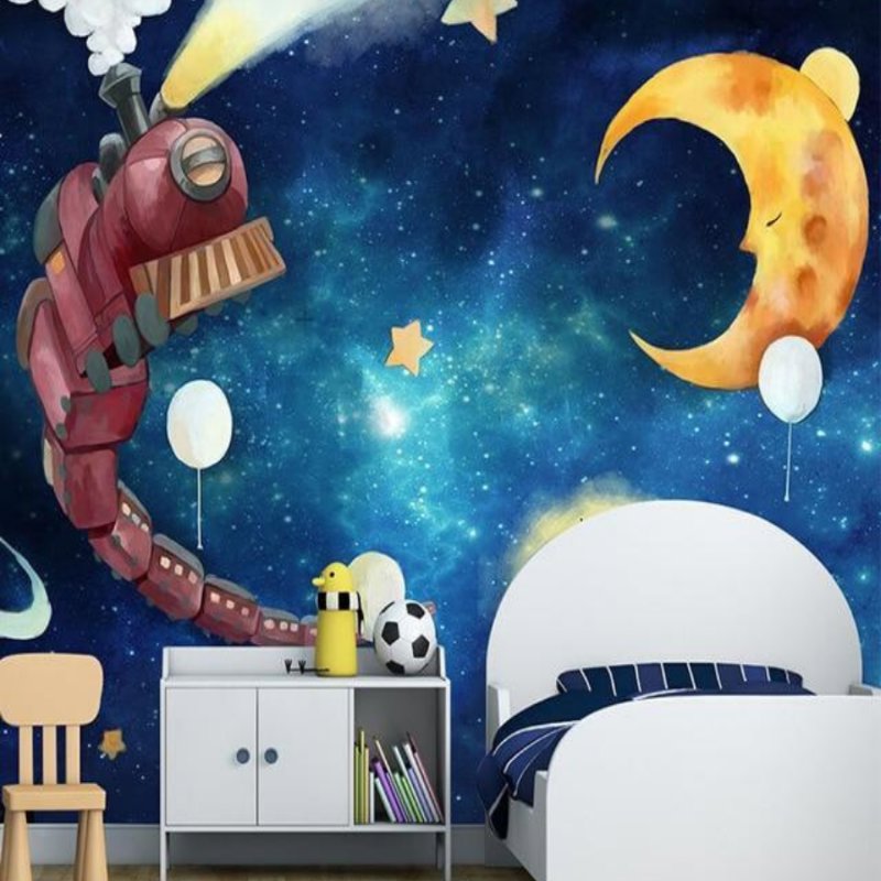 Papier Peint Etoile <br/> Bleu Nuit