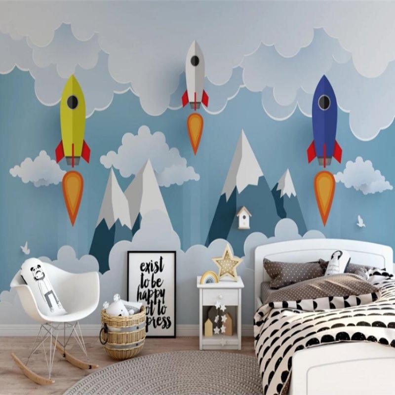 Papier Peint Espace <br/> Décollage 3D