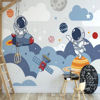 Thumbnail for Papier Peint Chambre Enfant Astronaute | Le Petit Intissé