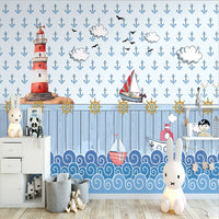 Thumbnail for Papier Peint Marin <br/> Motif Joyeux