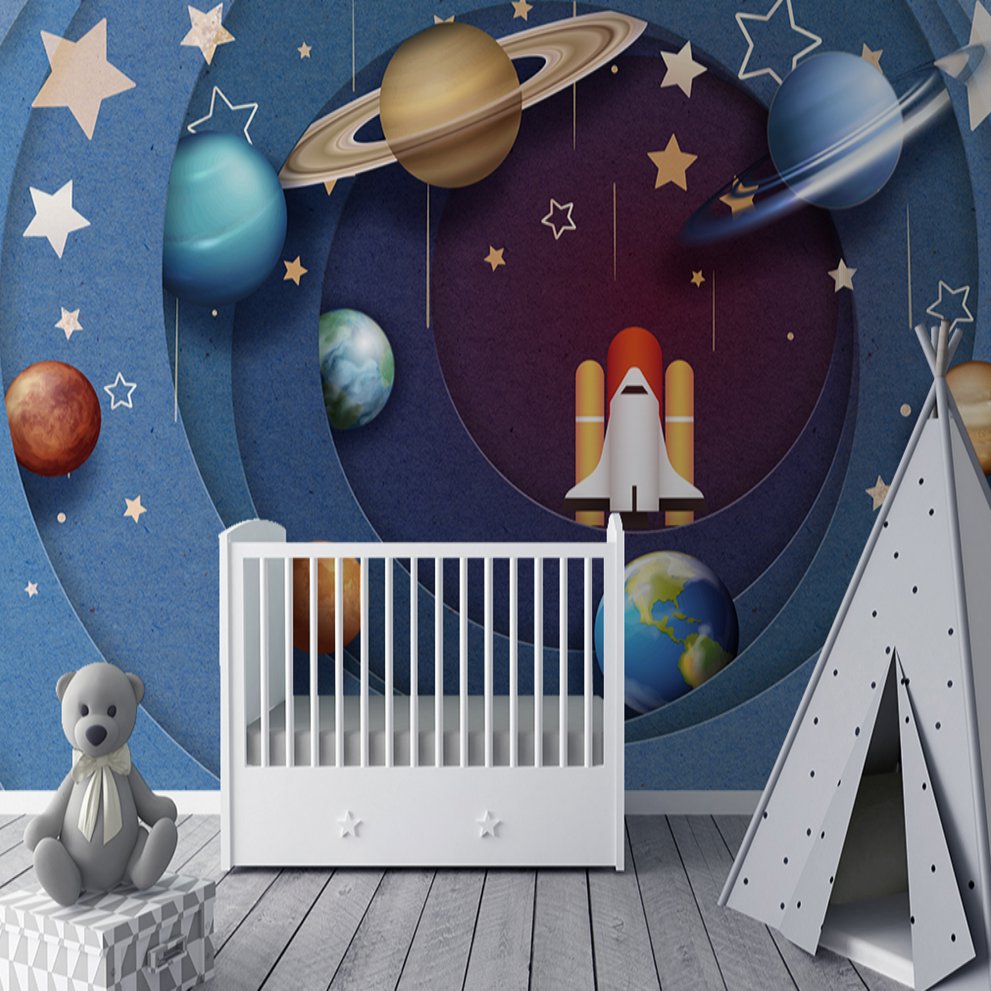 Papier Peint Espace <br/> Galaxie 3D