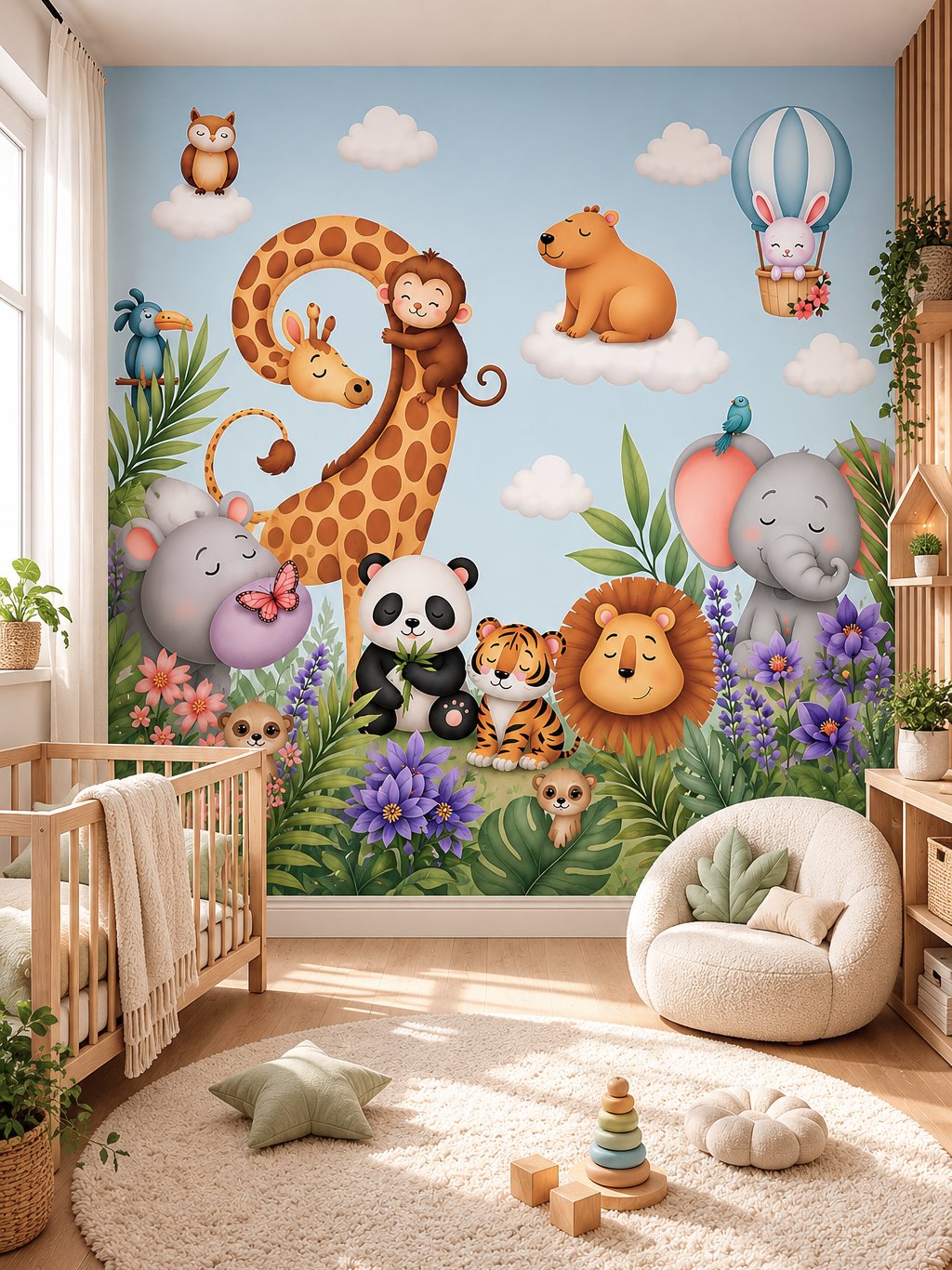 Tapisserie Animaux Chambre Enfant | Le Petit Intissé