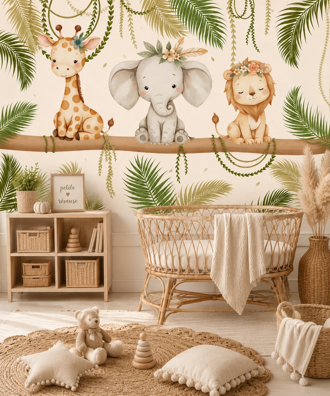Tapisserie Animaux Jungle Enfant | Le Petit Intissé