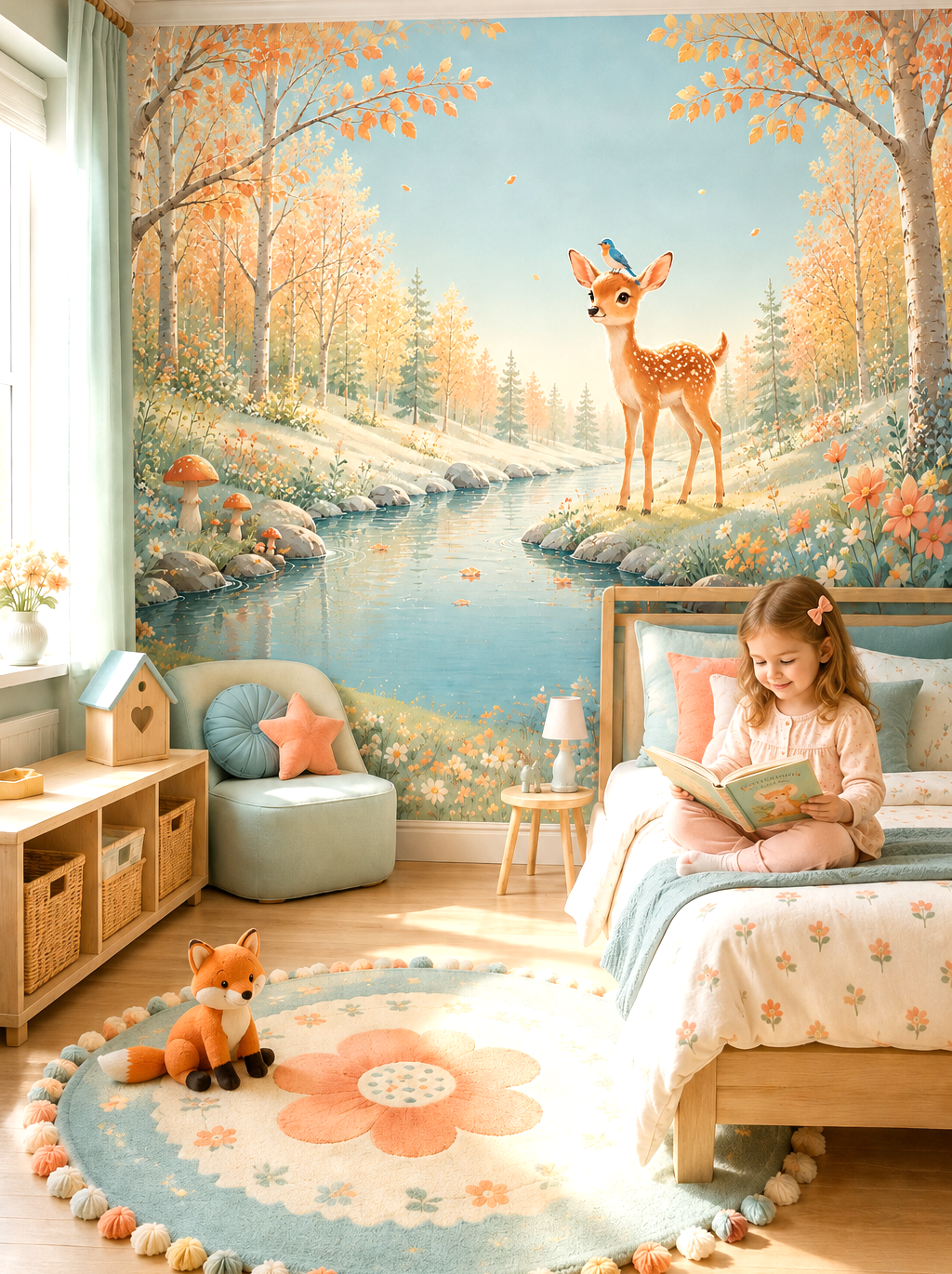 Tapisserie Biche Forêt | Le Petit Intissé